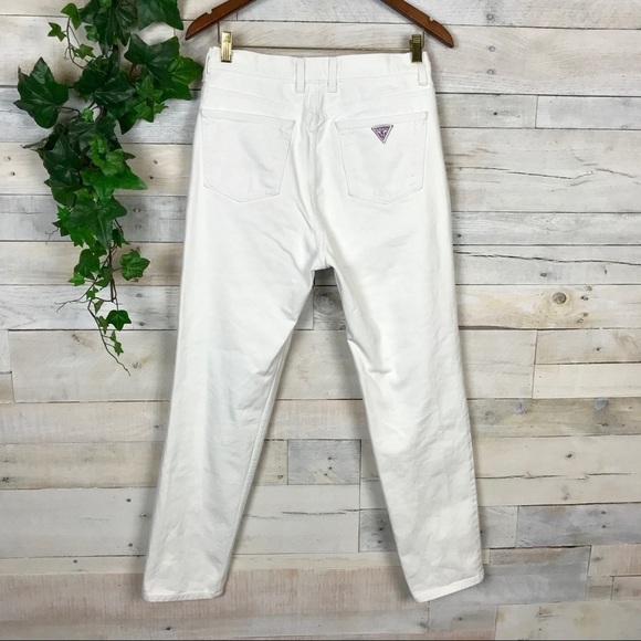 Guess Original Fit 050 Narrow Leg White Jeans 32 - Picture 3 of 7